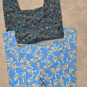 2 Lularoe Leggings T/c